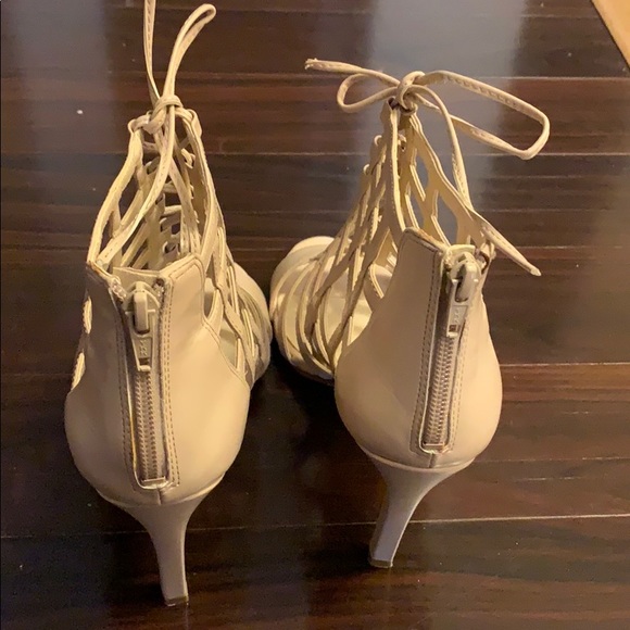 Nine West Cage Heels - Nude - Picture 4 of 6